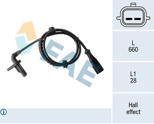 FAE 78410 - Sensor, Raddrehzahl