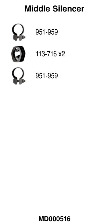 Mittelschalldämpfer