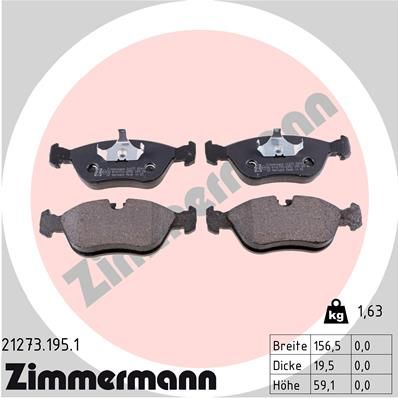 Brake Pad Set, disc brake 21273.195.1