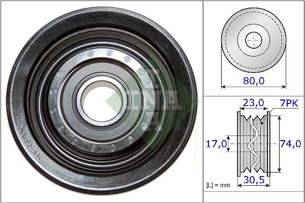 Umlenk-/Führungsrolle, Keilrippenriemen Umlenk-/Führungsrolle, Keilrippenriemen