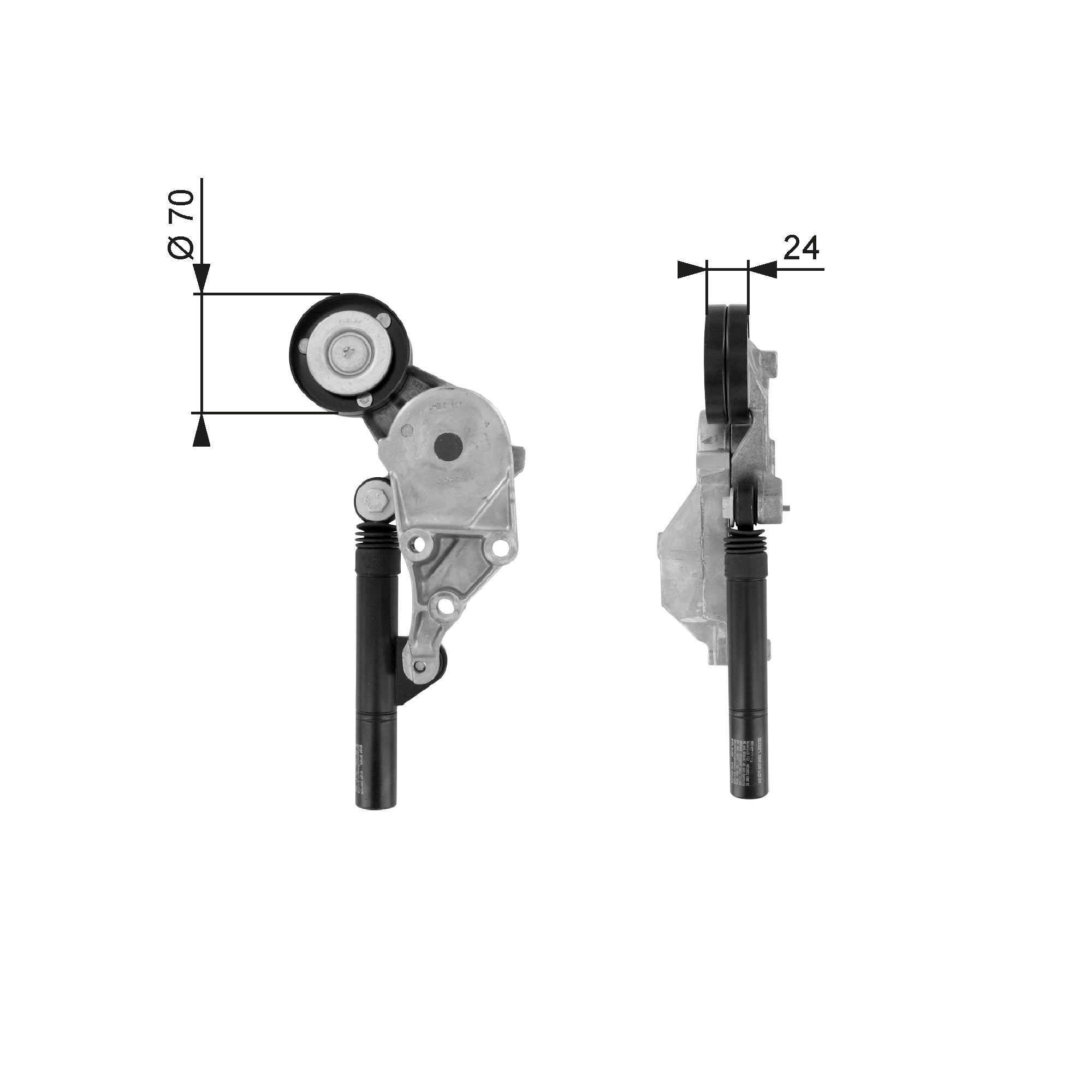 Belt Tensioner, V-ribbed belt T38192