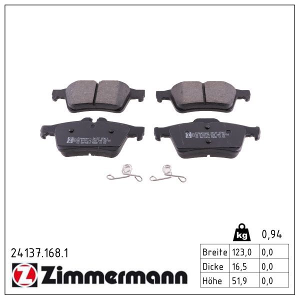 Bremsbelagsatz, Scheibenbremse