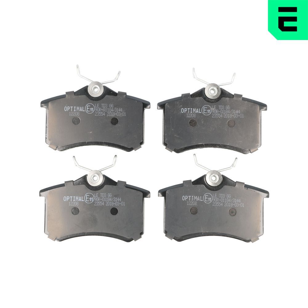 OPTIMAL BP-12208 - Bremsbelagsatz, Scheibenbremse