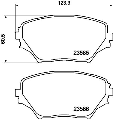 Brake Pad Set, disc brake 8DB 355 009-741