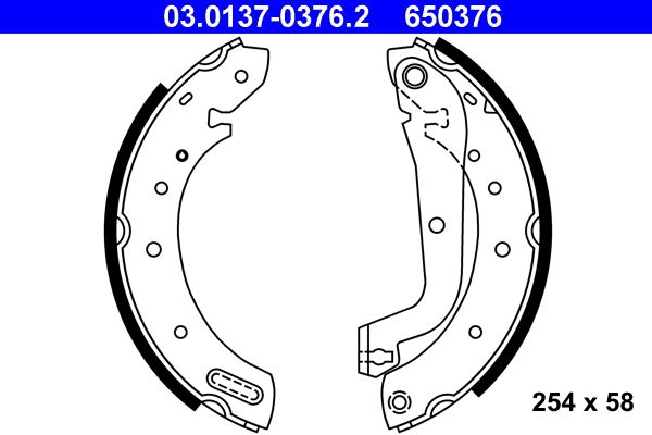 Brake Shoe Set 03.0137-0376.2