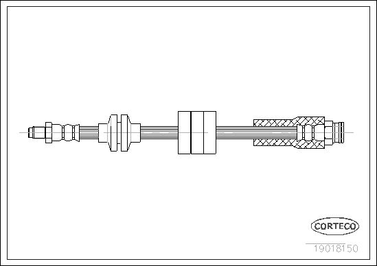 FLEXIBLE DE FREIN FIAT CINQUECEN  0705