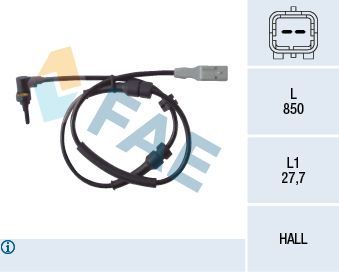 Sensor, wheel speed 78086