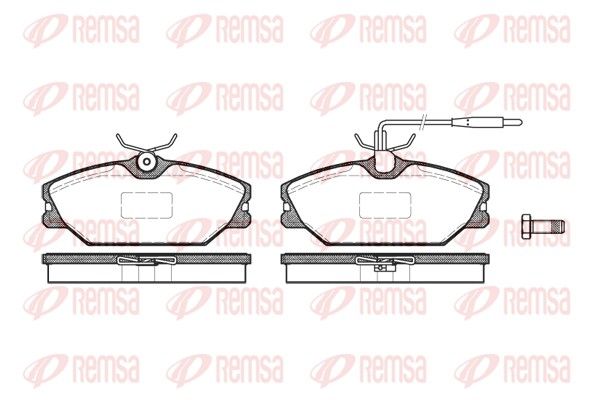 Brake Pad Set, disc brake 0208.12