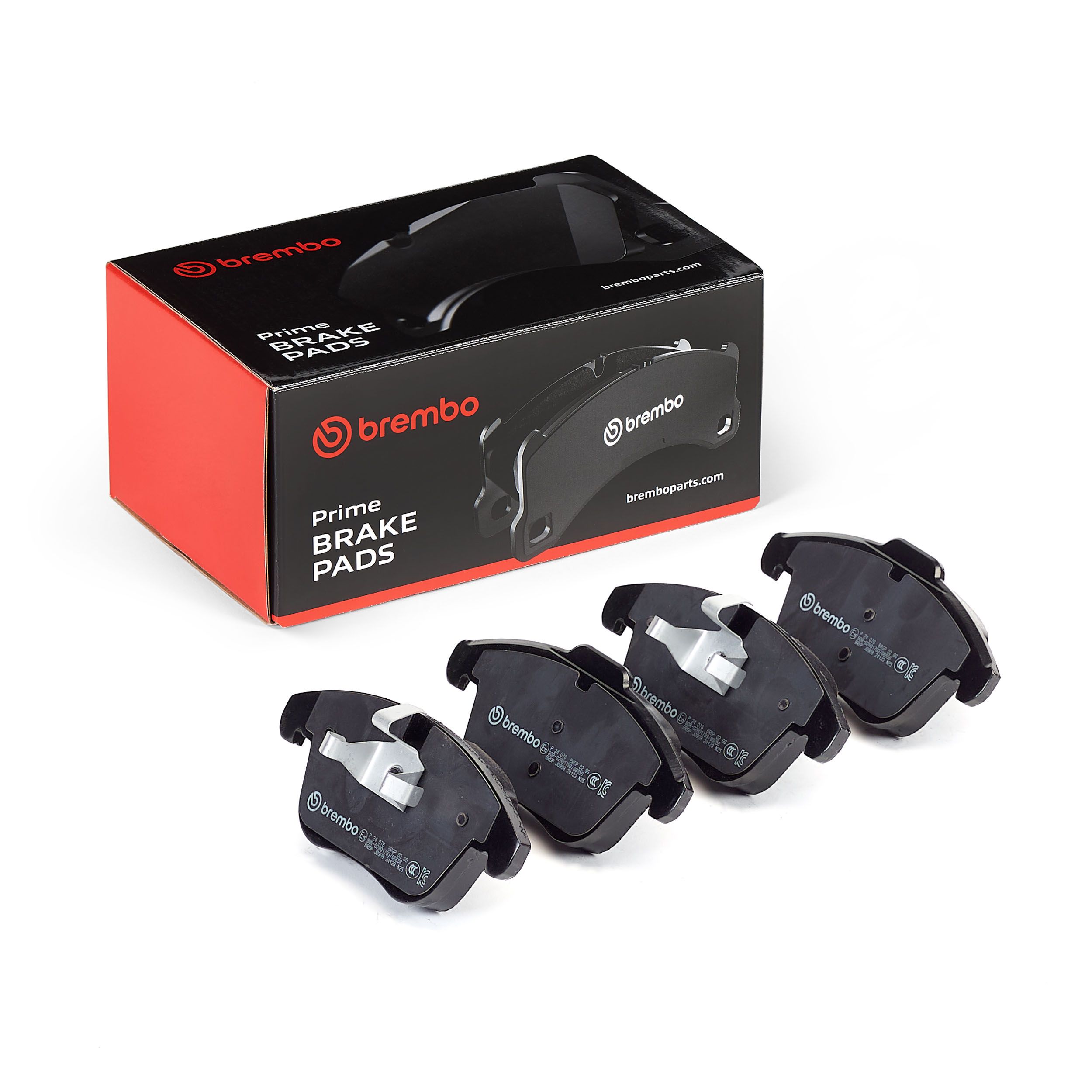 BREMBO P 24 076 - Bremsbelagsatz, Scheibenbremse PRIME LINE