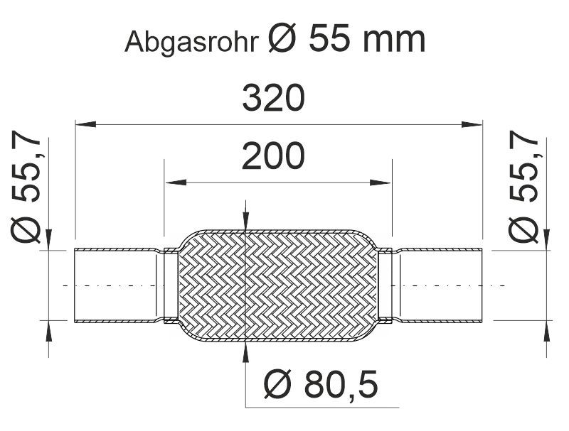 Flexrohr, Abgasanlage