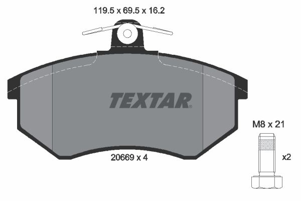 Brake Pad Set, disc brake 2066904