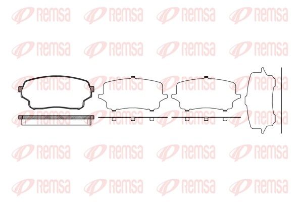 Brake Pad Set, disc brake 1166.01