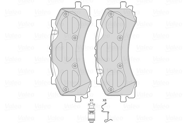 Brake Pad Set, disc brake 601754