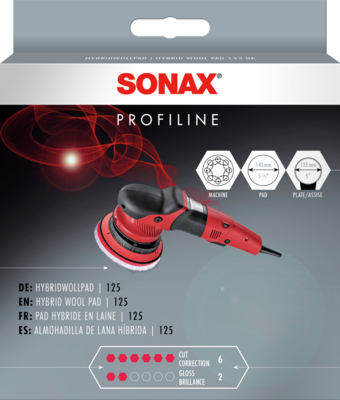 SONAX HybridWollPad 125 / 1 St&uuml;ck