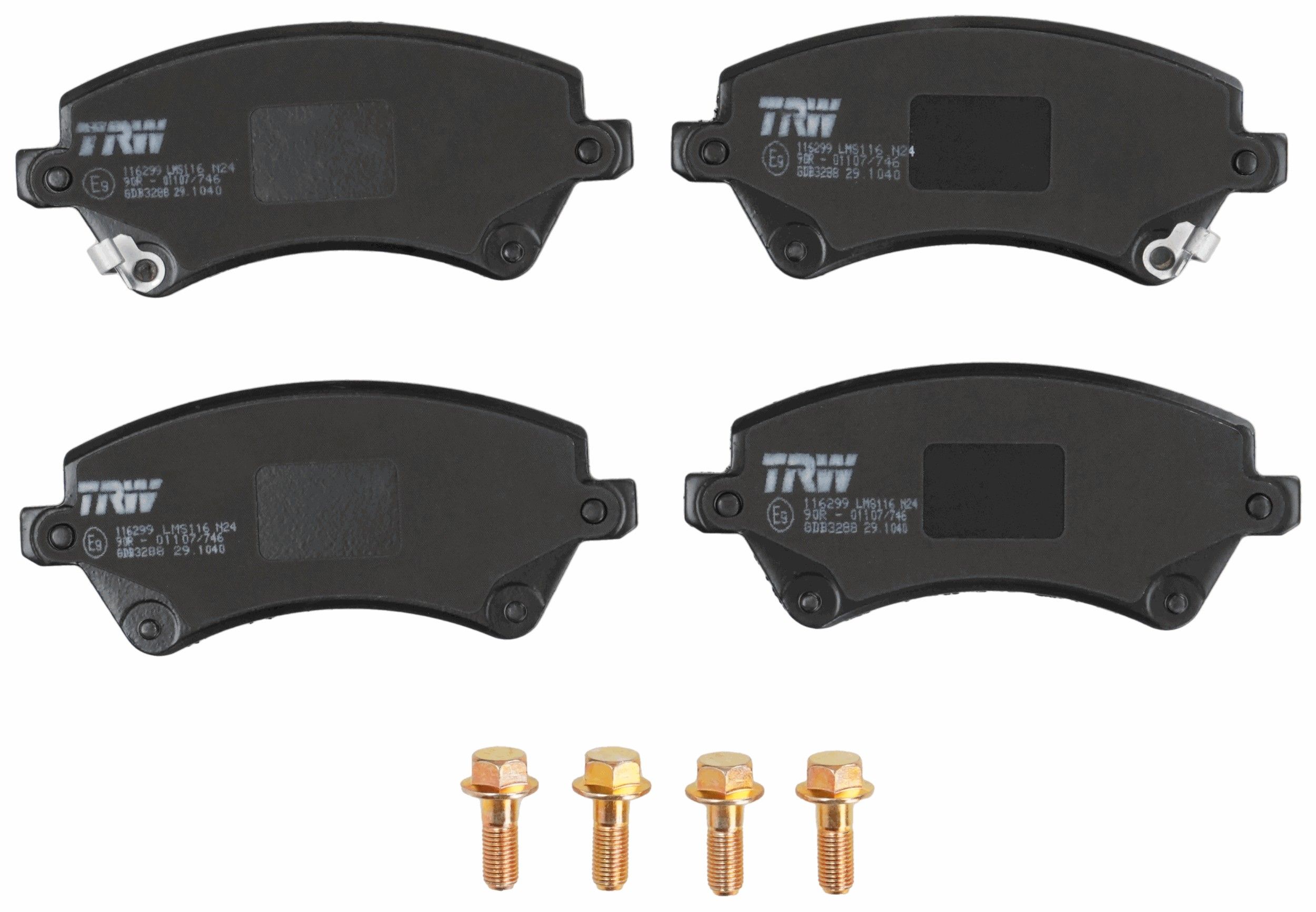 TRW DISC BRAKE PADS - TecDoc 2