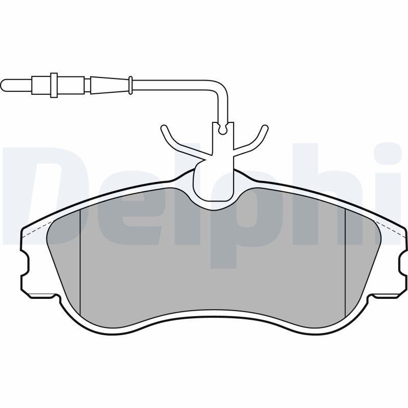 Brake Pad Set, disc brake LP1607