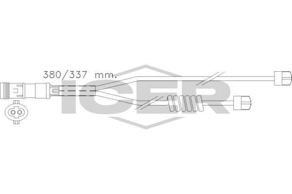 610303 E C ICER figyelmezető kontaktus, fékbetétkopás