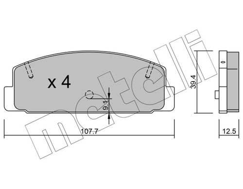 Brake Pad Set, disc brake 22-0302-2