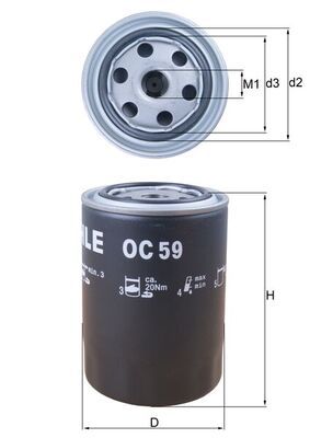 Oil Filter OC 59