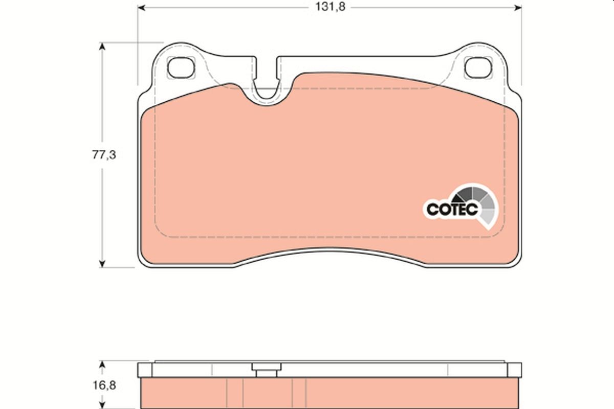 Brake Pad Set, disc brake GDB1670