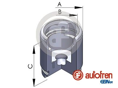 Piston, brake caliper D025258