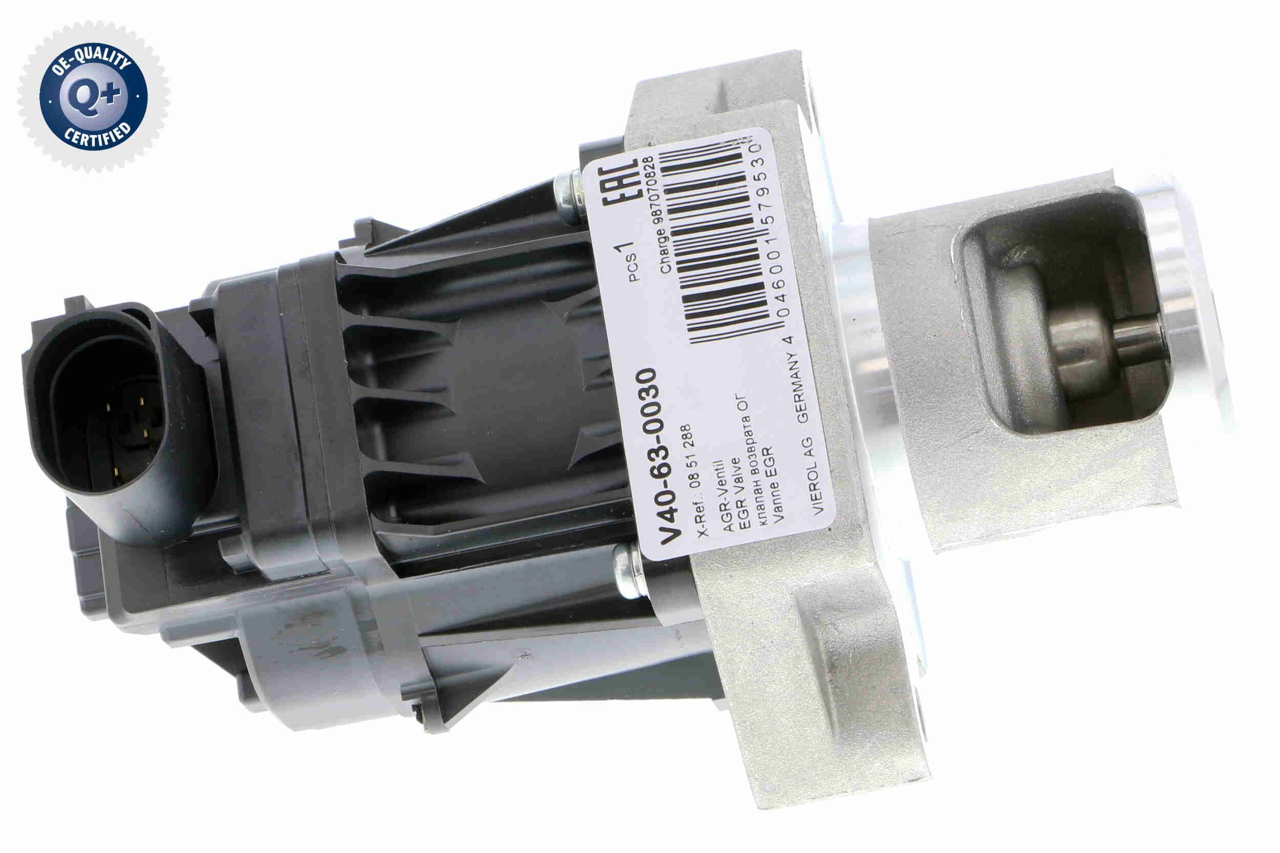 V40-63-0030 VEMO Q+, original equipment manufacturer quality AGR-szelep