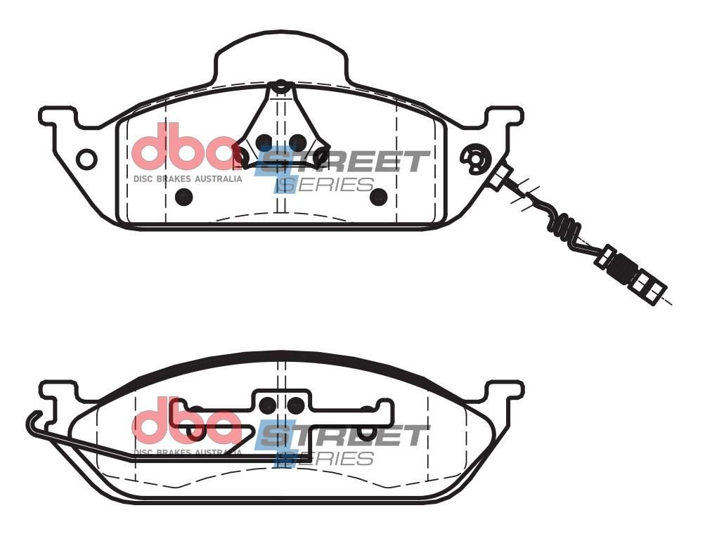 DBA SS STREET SERIES BRAKE PADS [ Mercedes 1998-2005 F ] - TecDoc Only