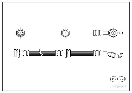 FLEXIBLE DE FREIN MAZDA 626  0705