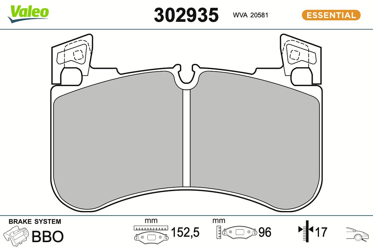 Bremsbelagsatz, Scheibenbremse