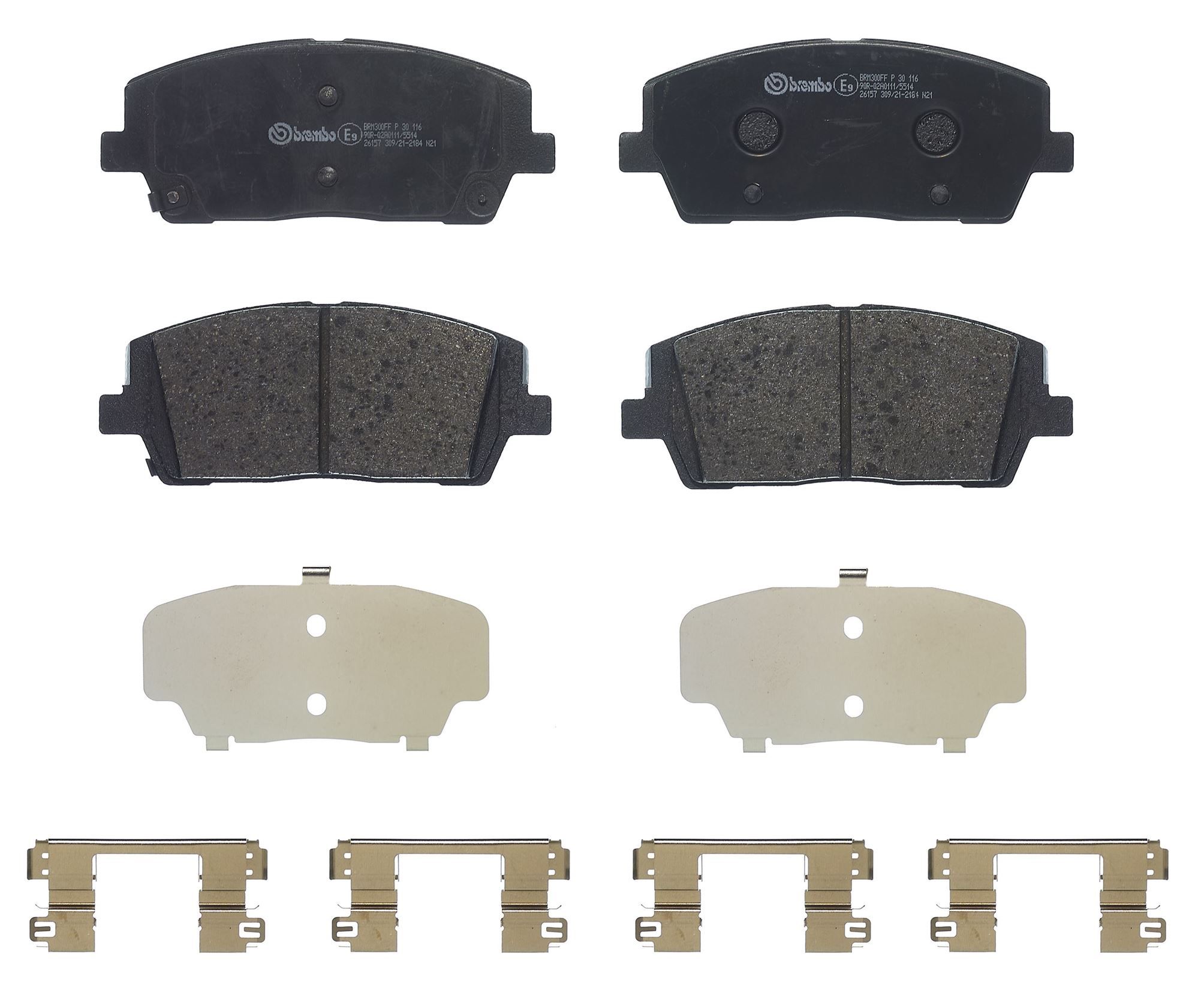 Brembo P 30 116 Bremsbelagsatz, Scheibenbremse