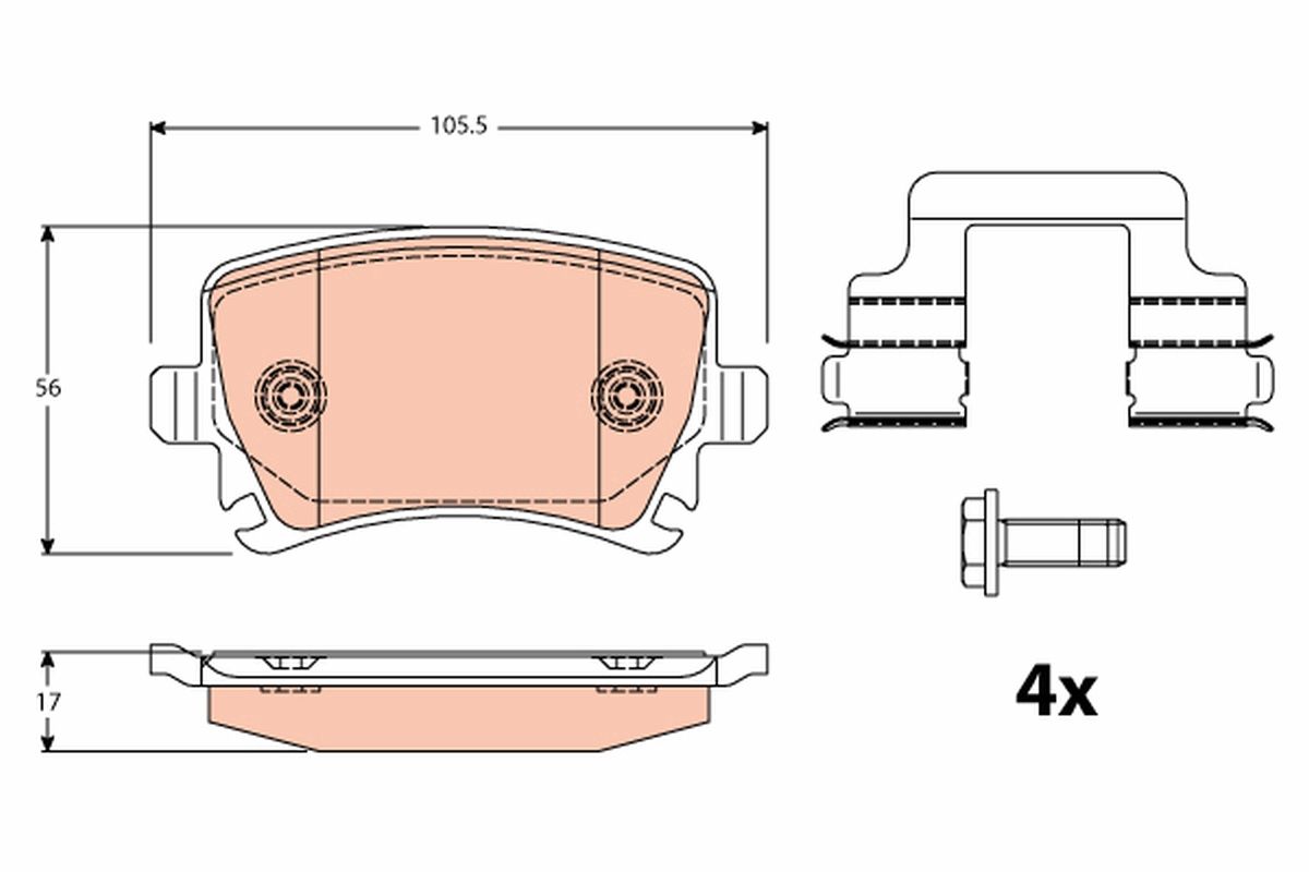 Brake Pad Set, disc brake GDB2083