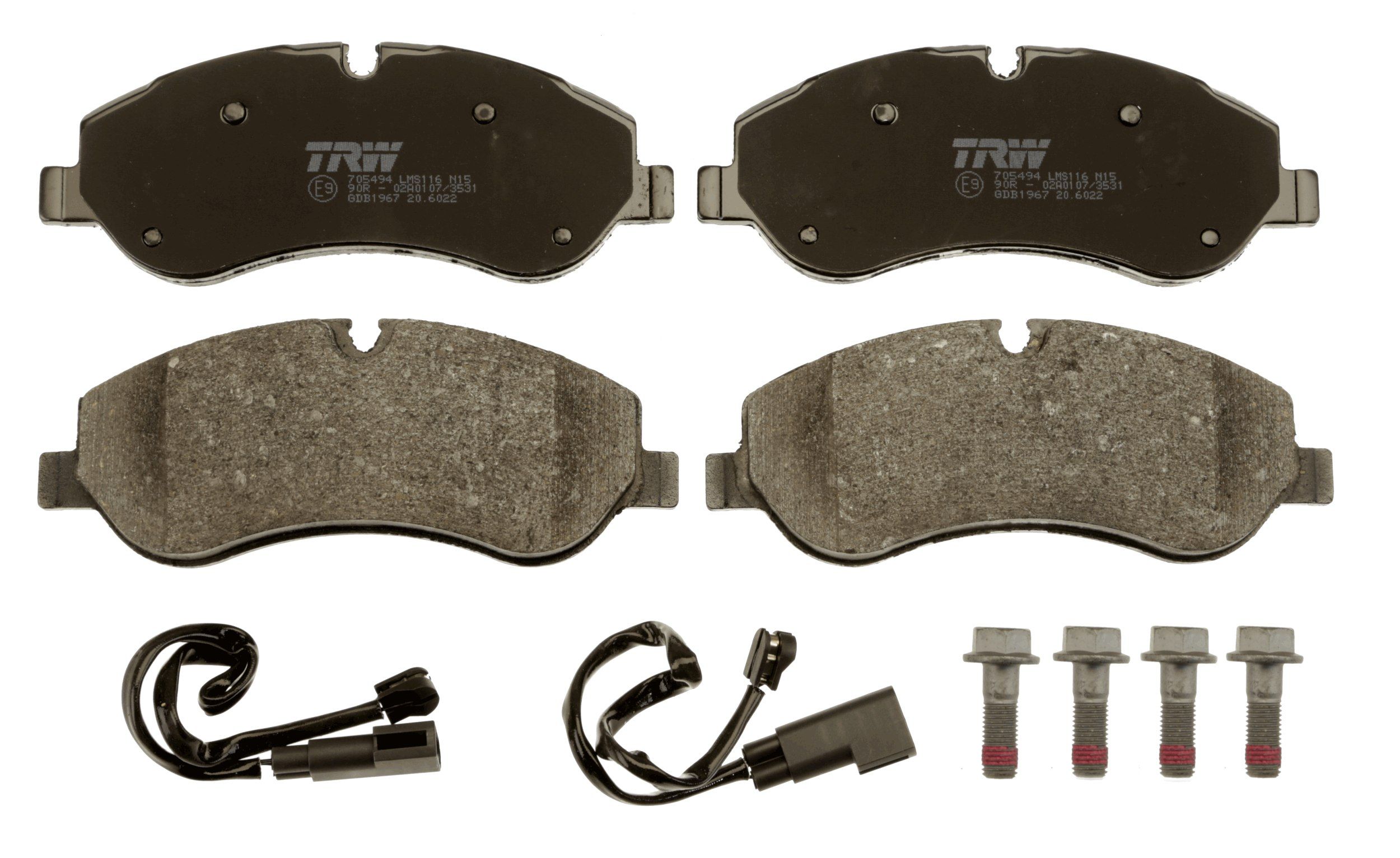 TRW DISC BRAKE PADS - TecDoc 2