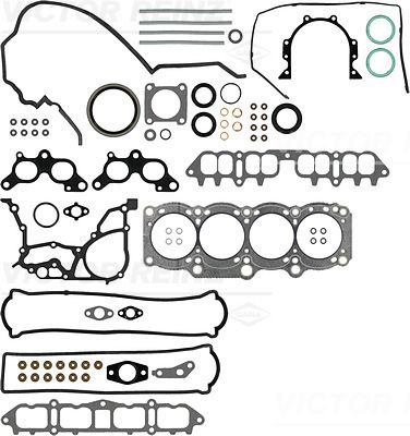 Juego completo de empaques, motor