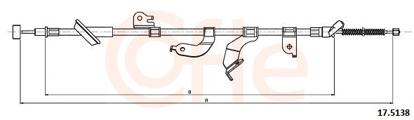 COFLE 17.5138 - Seilzug, Feststellbremse