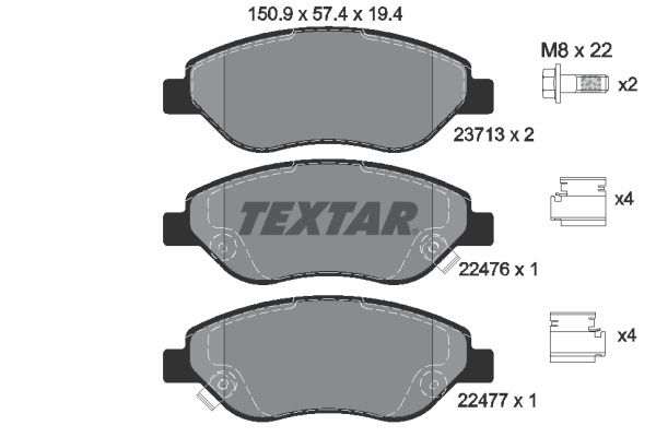 Brake Pad Set, disc brake 2247601