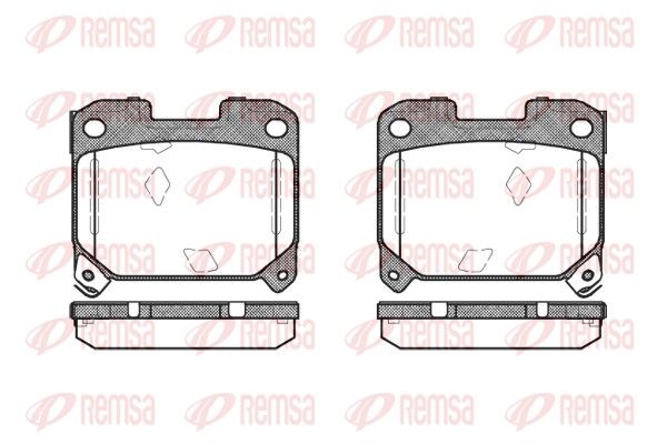 Premium Rear Brake Pad Set Premium Rear Brake Pad Set
