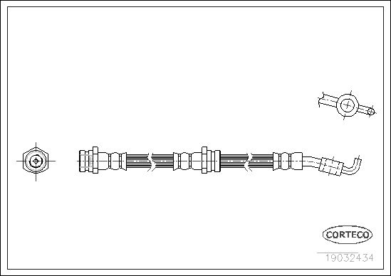 FLEXIBLE DE FREIN KIA PRIDE-SEPH  0705