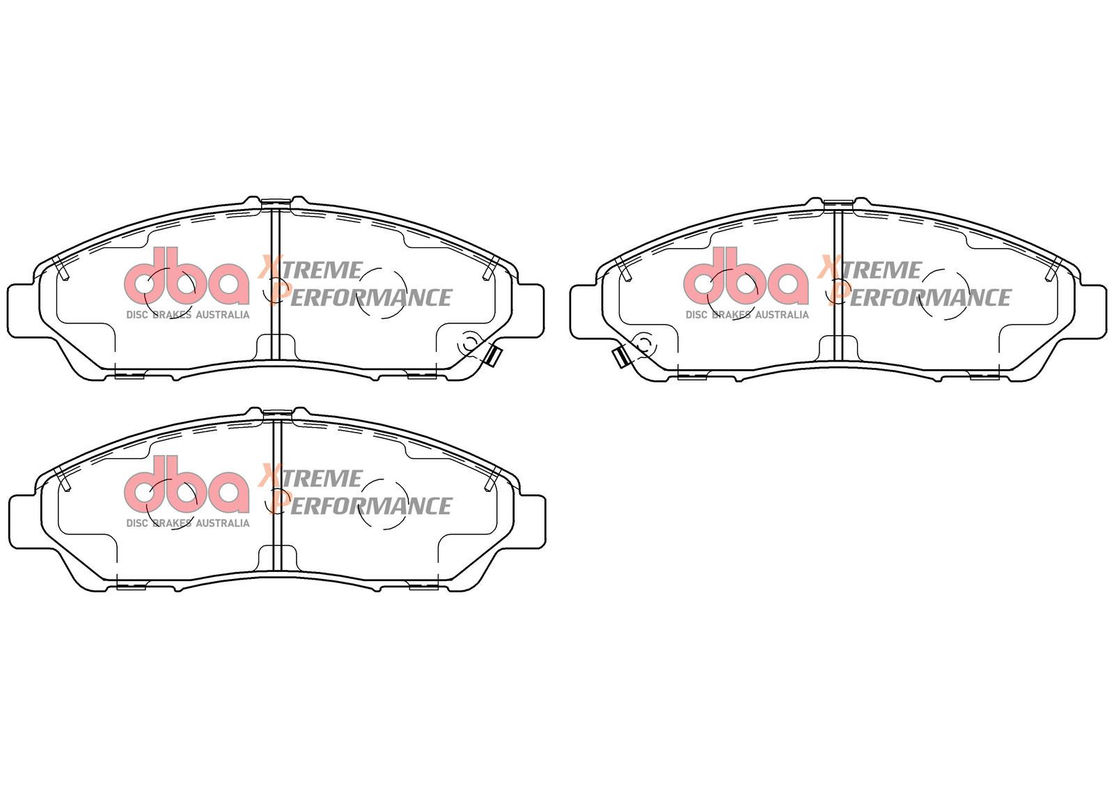 DBA XP PERFORMANCE BRAKE PADS [ GMC Acadia / Holden Acadia 2018-on F ] - TecDoc Only
