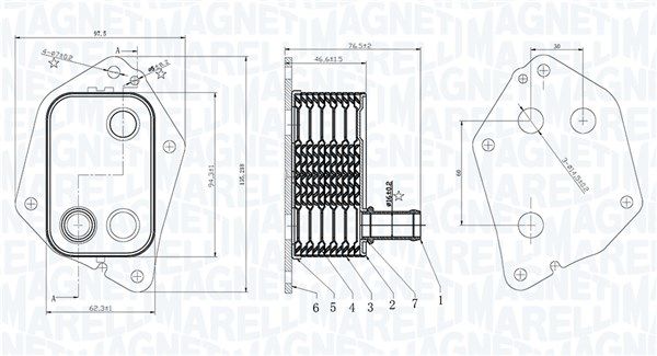 MAGNETI MARELLI 350300006000 Oil Cooler, engine oil