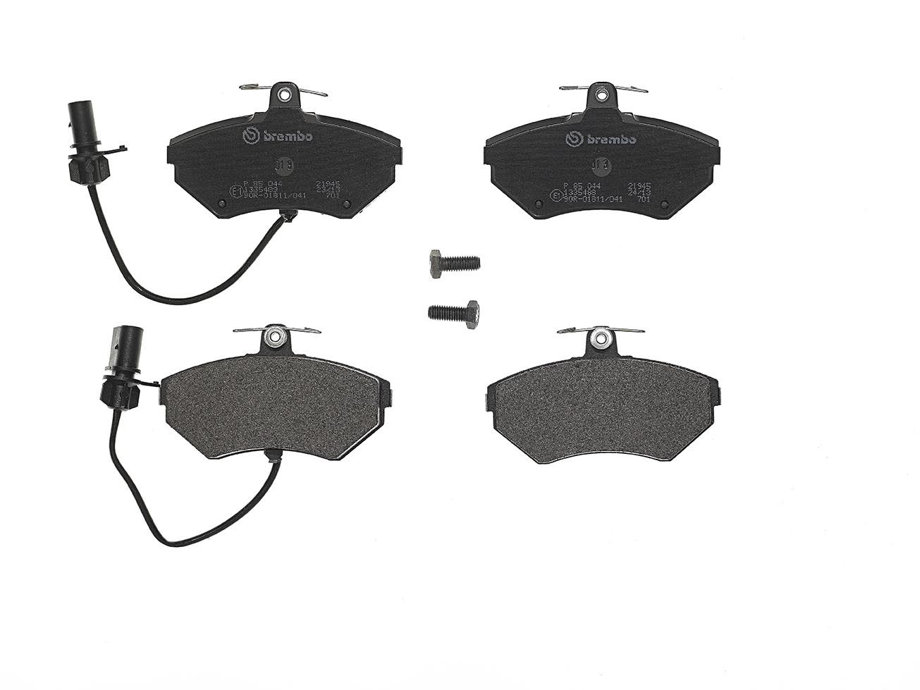 BREMBO P 85 044 - Bremsbelagsatz, Scheibenbremse PRIME LINE