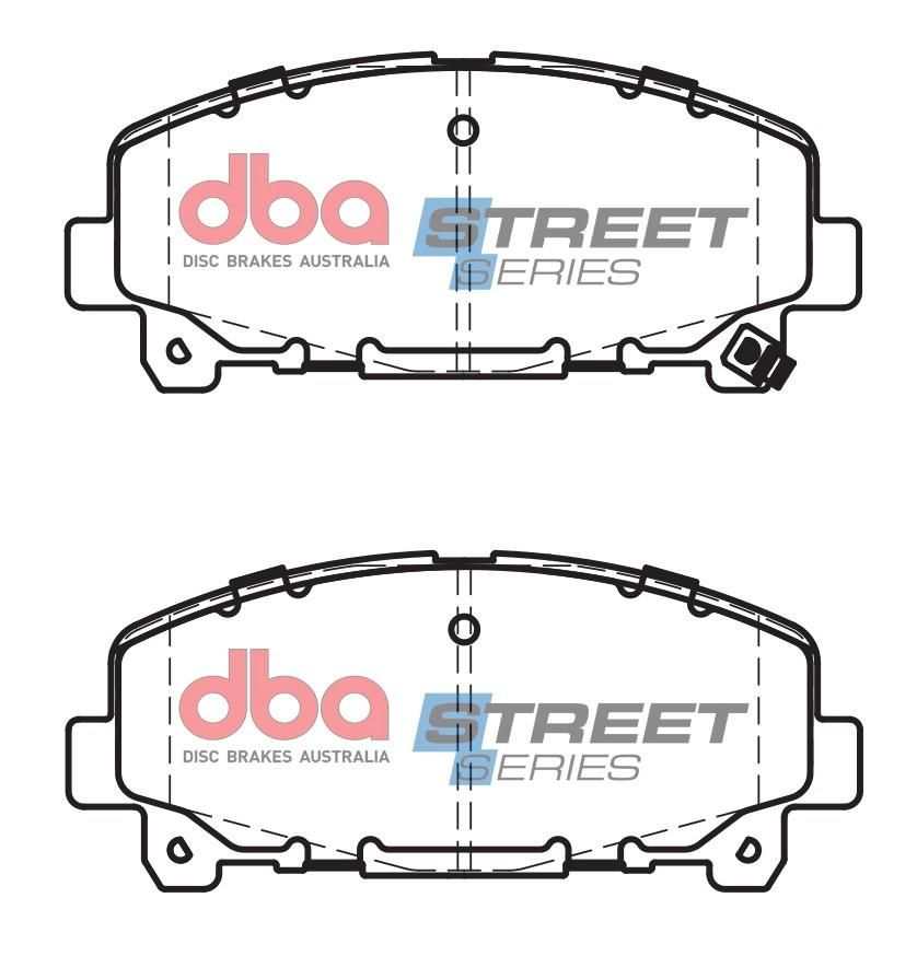 DBA SS STREET SERIES BRAKE PADS [ Honda Accord / 2013-> F ] - TecDoc Only