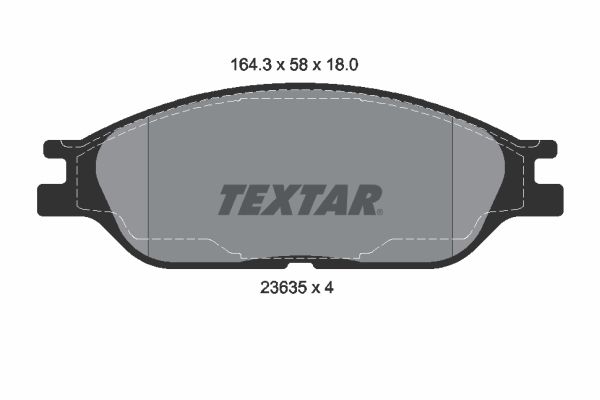2363501 TEXTAR Q+ fékbetétkészlet, tárcsafék