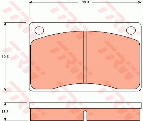 TRW DISC BRAKE PADS - TecDoc Only