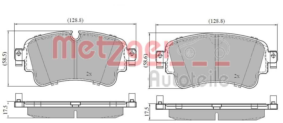 Brake Pad Set, disc brake 1170904