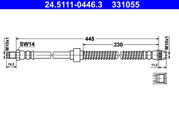 Brake Hose 24.5111-0446.3