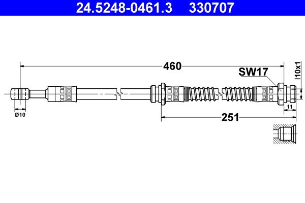 Brake Hose 24.5248-0461.3