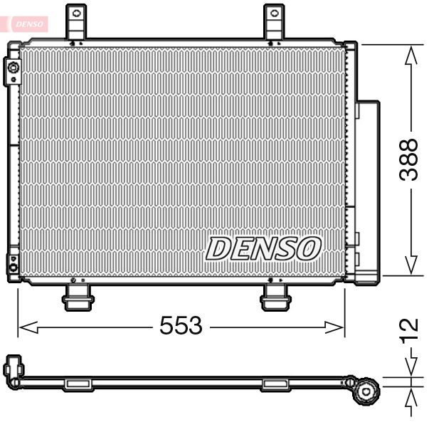 DENSO DCN47007 - Kondensator, Klimaanlage