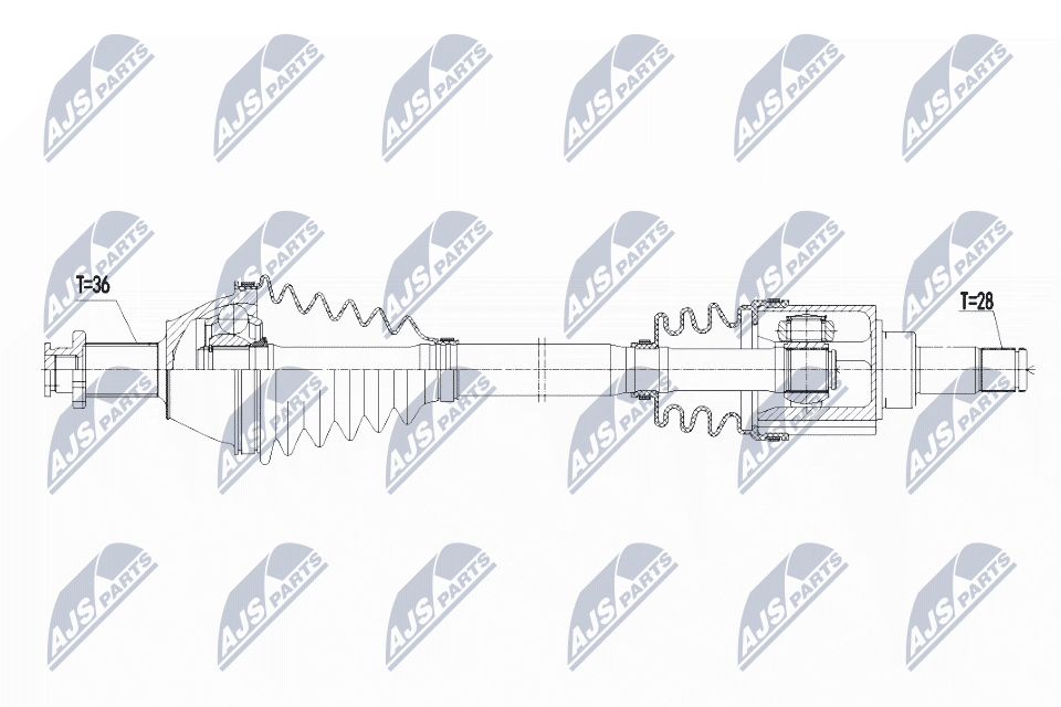 NTY NPW-VW-073 - Antriebswelle