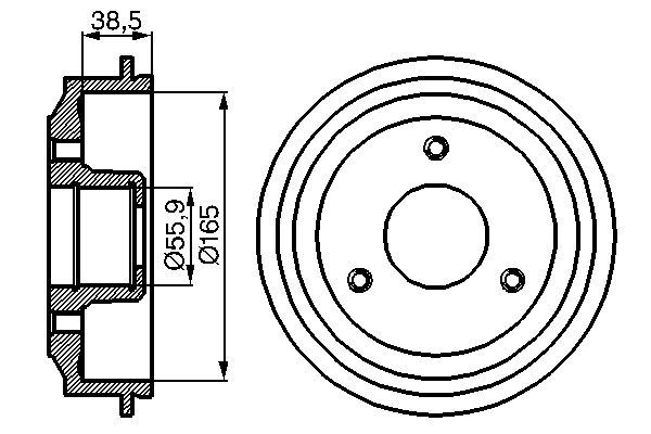 Brake Drum 0 986 477 066