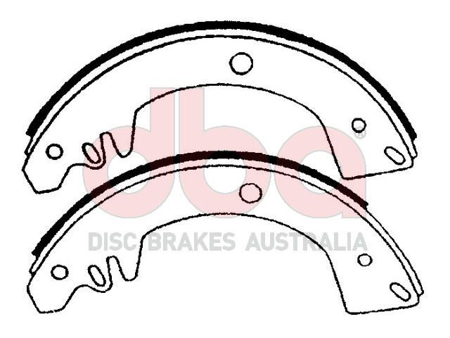 Street Series Brake Shoes [Trailer 279.4mm x 52.5mm] - TecDoc Only